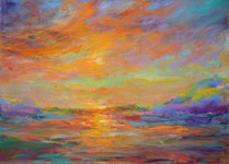 Sunrise Pastel Painting