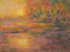 pastel landscape by Shirley Bickel