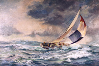 Ahead of the Wind Sailing Oil painting
