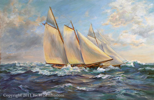 America ship painting